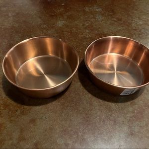 Boots and Barkley (target) stainless steel dog bowls . New. Holds 6 cups